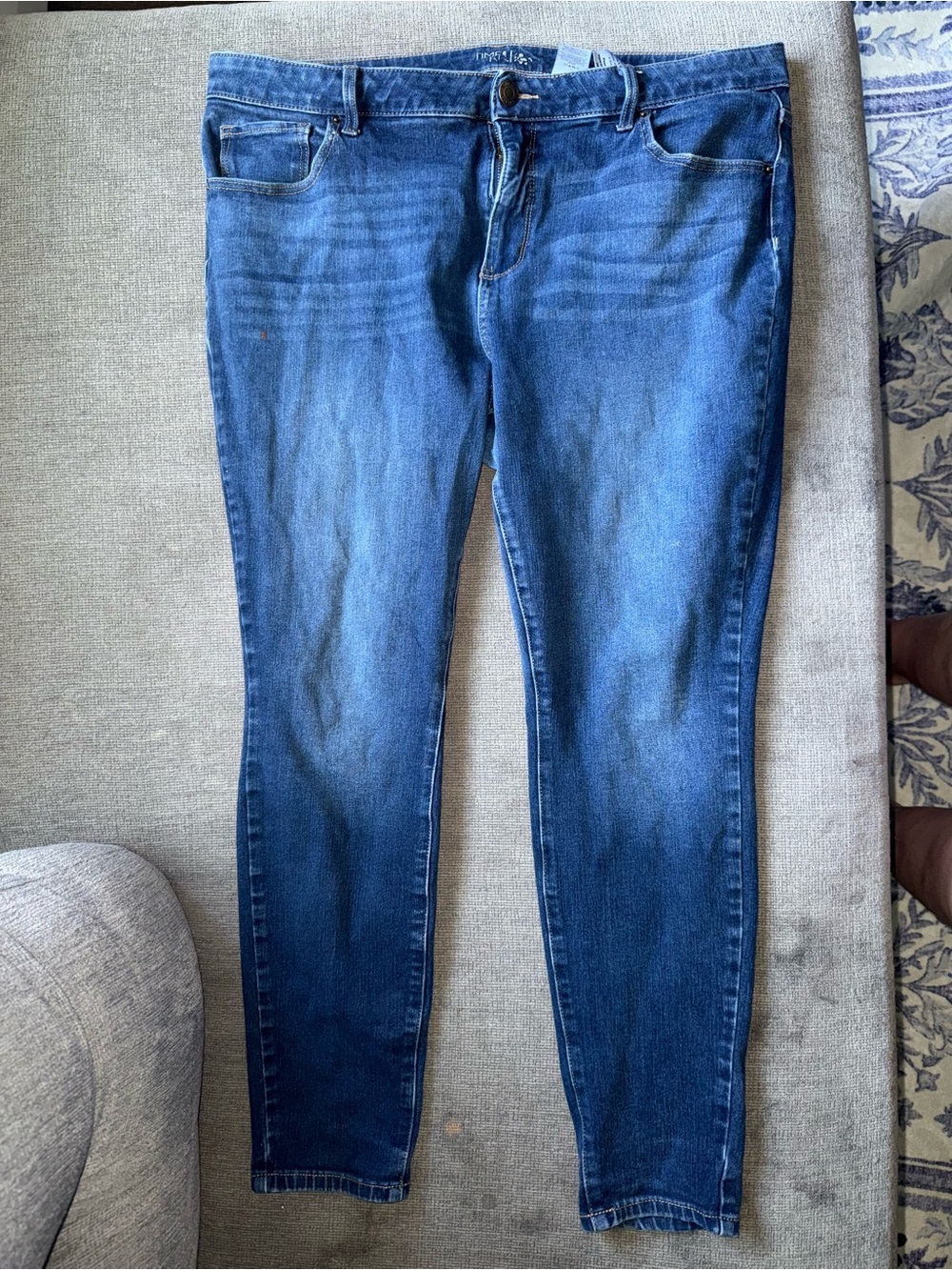 Time and Tru High-Rise Blue Skinny Jeans